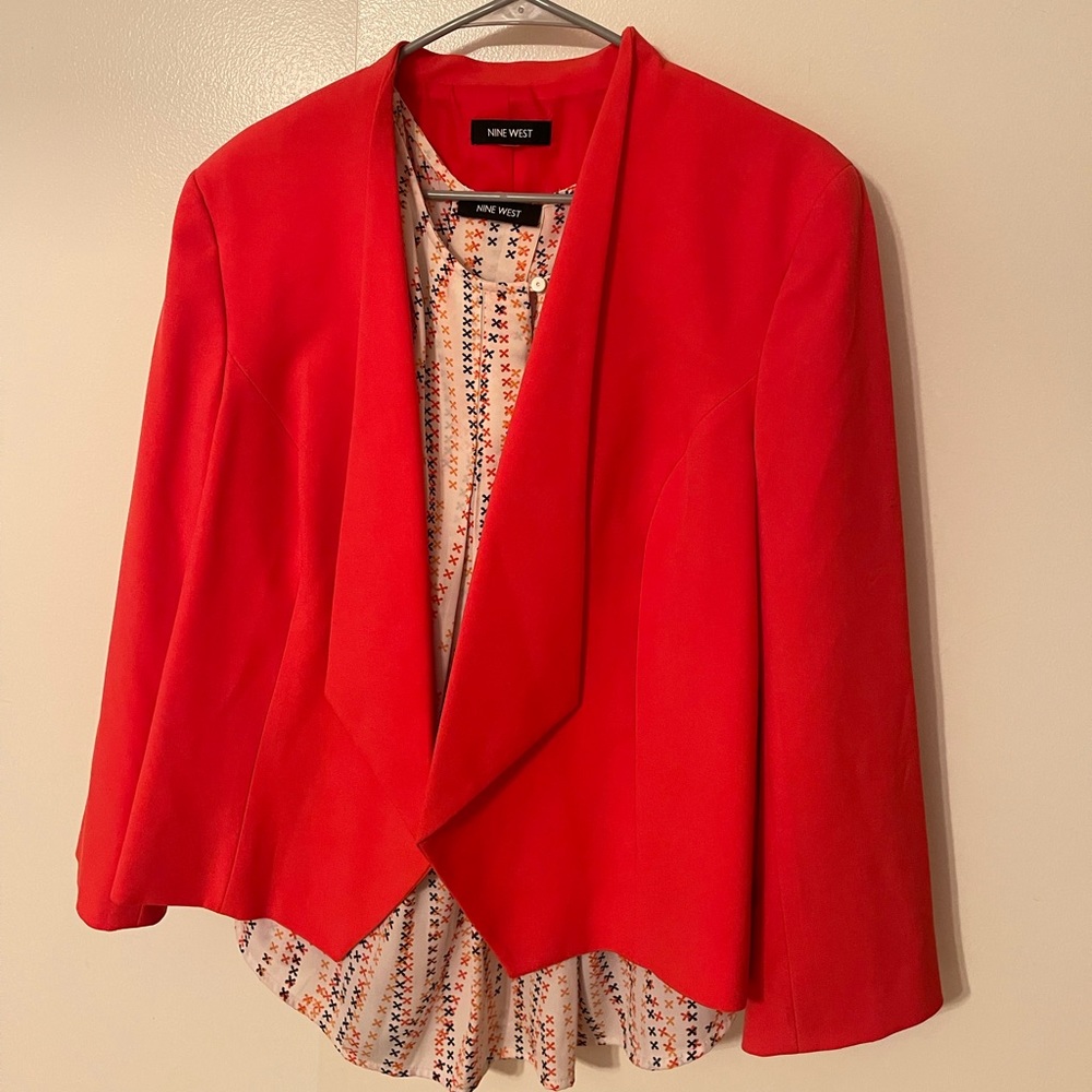 Blazer and blouse set